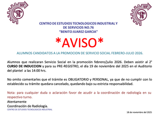 Curso de Inducción de Servicio Social Febrero-Julio 2026