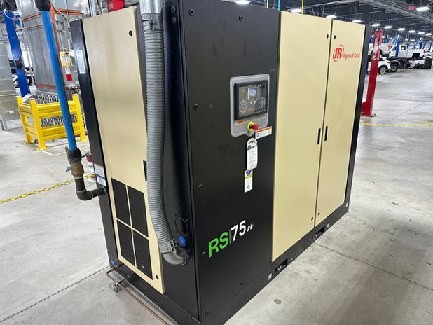 Ingersoll Rand RS75n oil injected rotary screw air compressor.