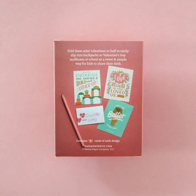Bible Verse Kids Mini Valentines