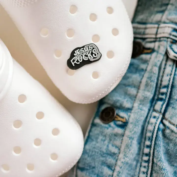 Jesus Rocks Shoe Charm