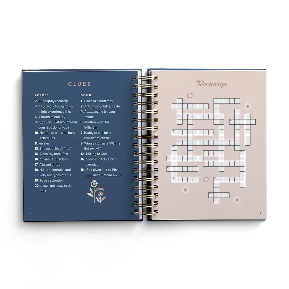 Thumbnail: Devotional Crossword Puzzle Book : Renew Your Mind