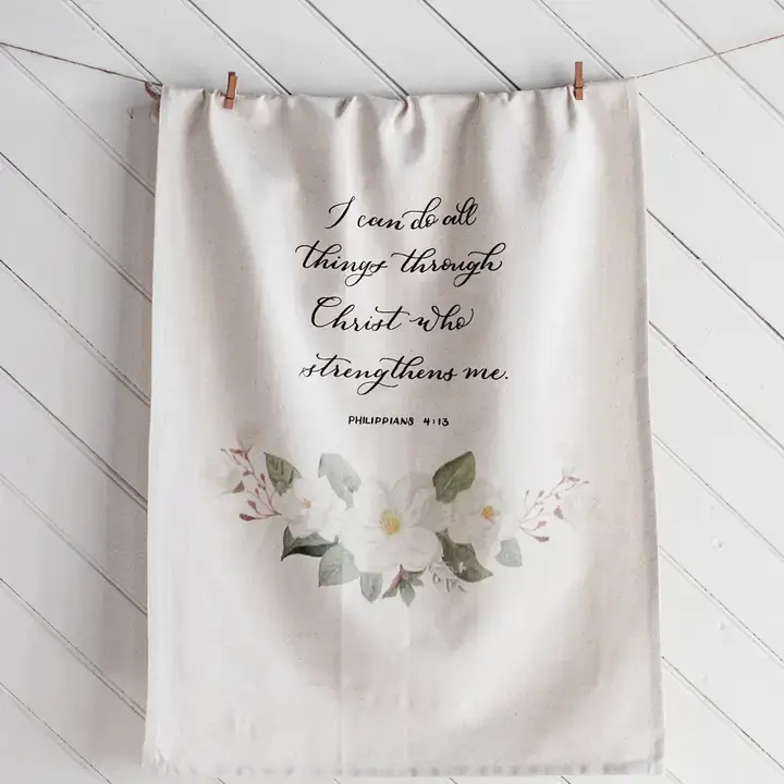 Philippians 4 Full Hanging Kitchen Towel