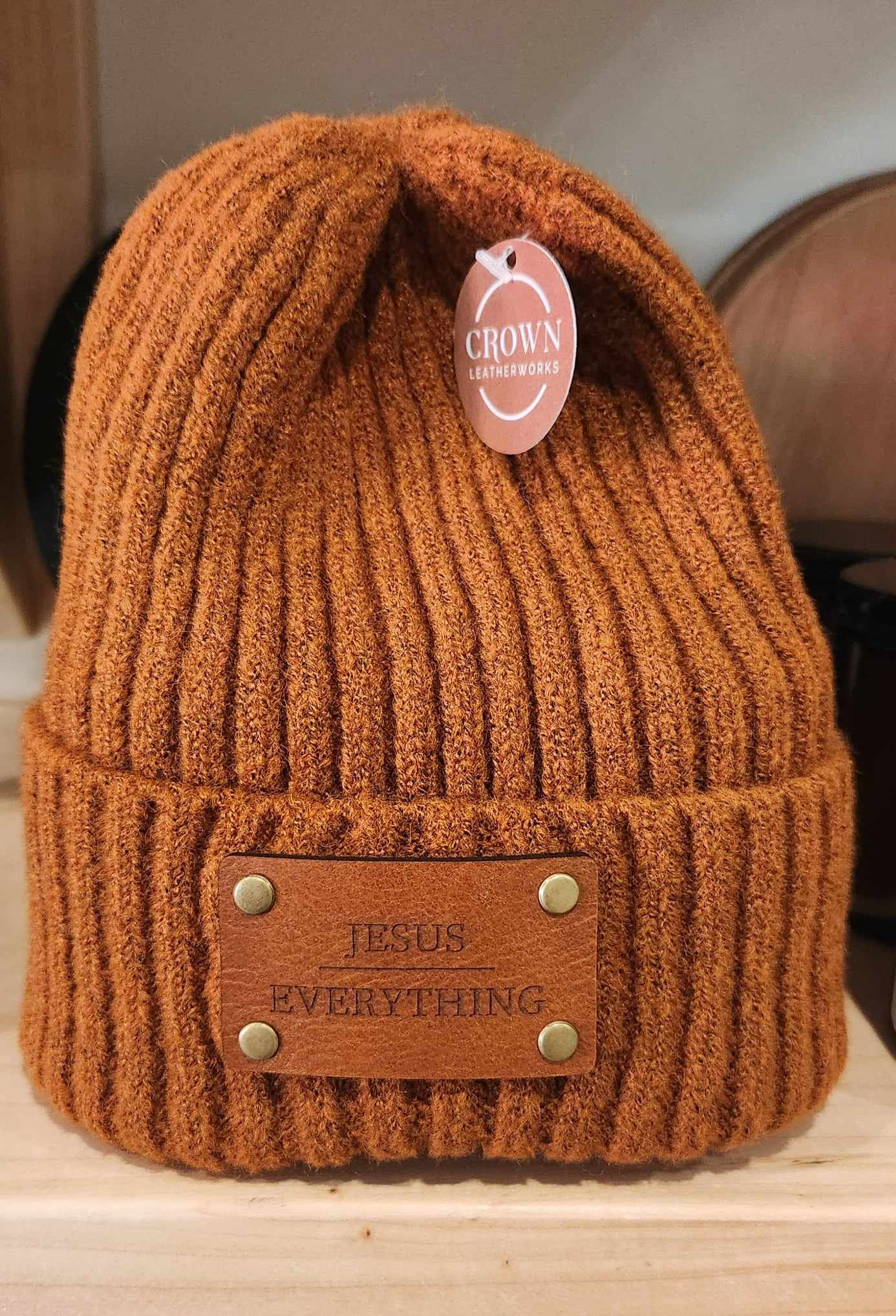 Jesus Over Everything Beanie with Donkey Logo