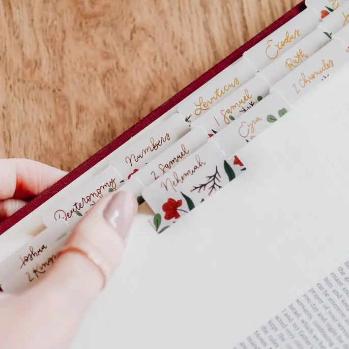 Thumbnail: Rust Floral Bible Tabs