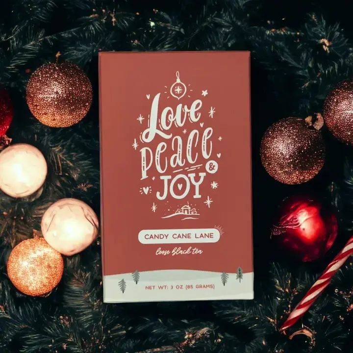 Candy Cane Lane Black Tea with Peppermint