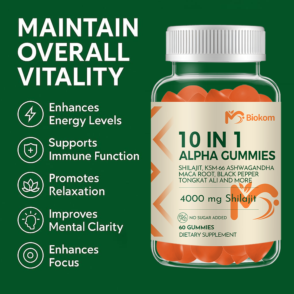 Biokom 10-In-1 Alpha Gummies - Features