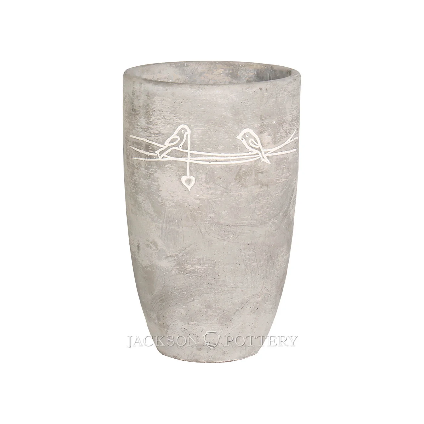 Jackson Pottery Tall Bird on Wire Planter