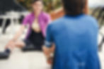 Image showing a physical therapist evaluating a knee brace