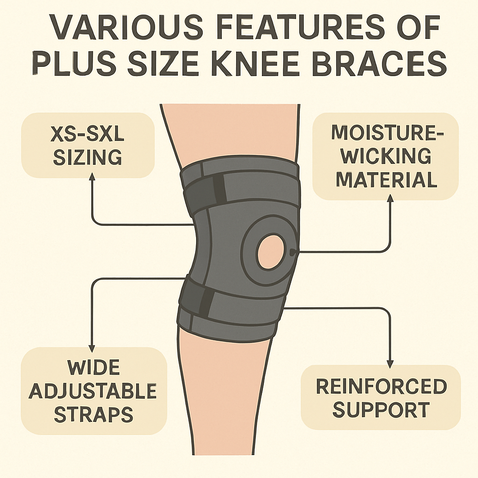 Various Features of Plus Size Knee Braces