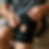 Person adjusting a knee brace