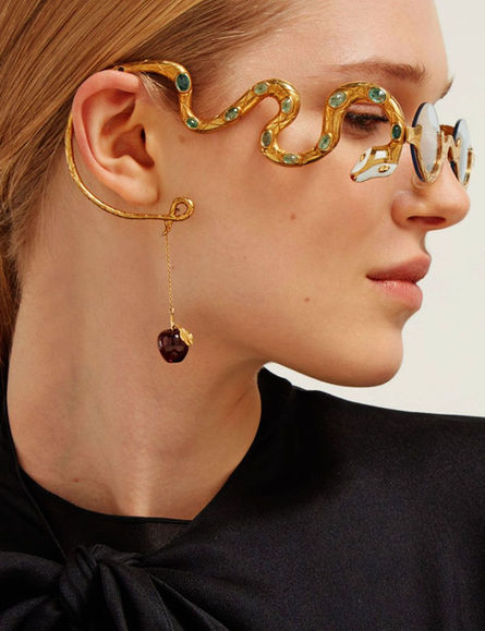 Eyewear converges with fine jewellery – pieces take up to 700 hours to make and are adorne