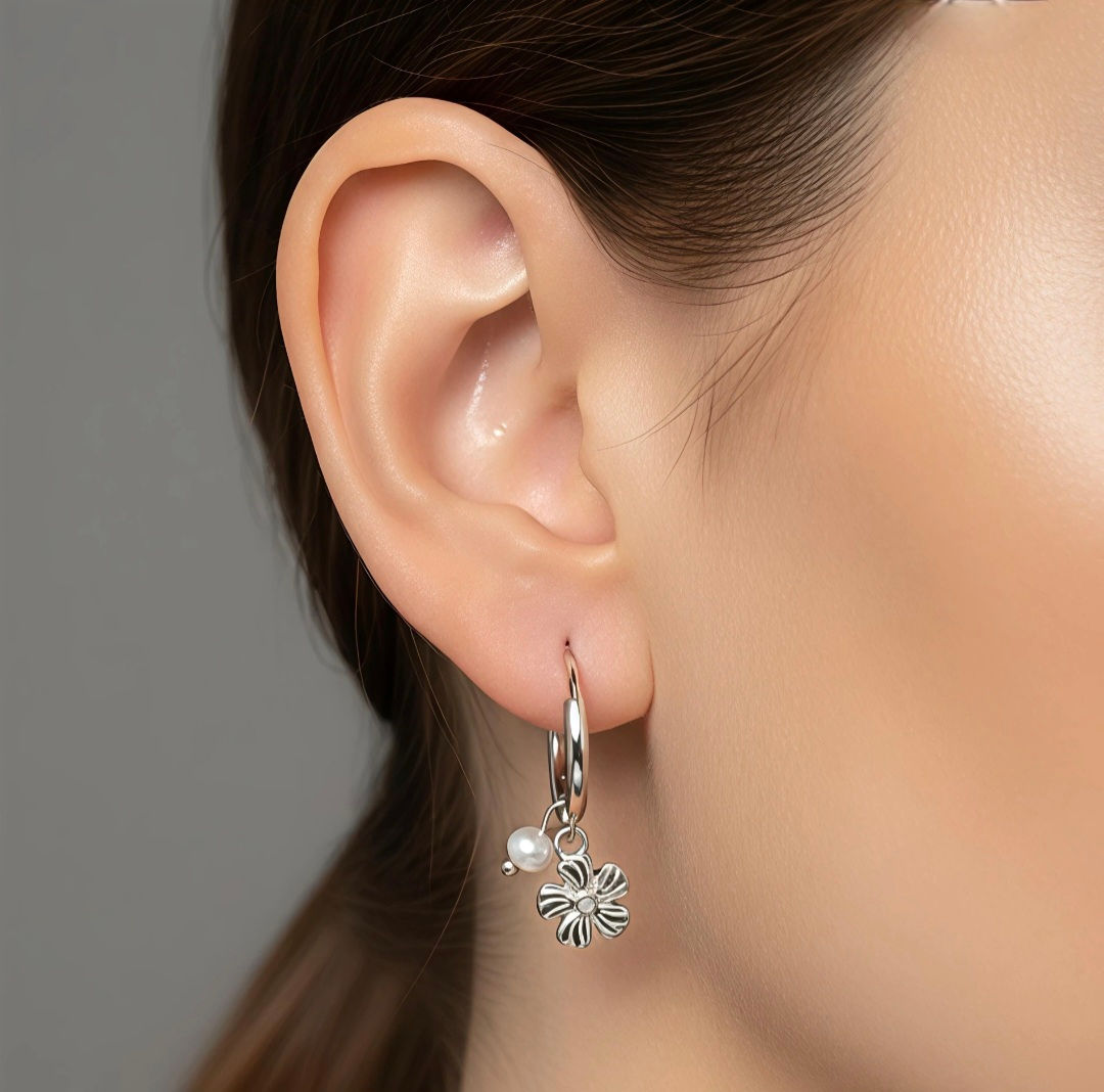 Boucles d'oreilles acier inoxydable 