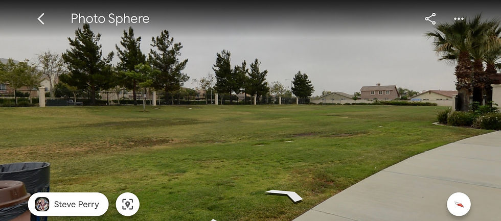 The green space at Vista Lomas Park, Moreno Valley