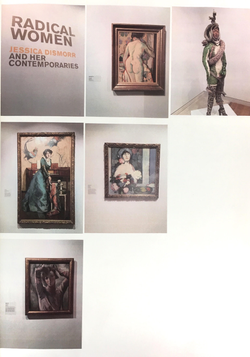 'Radical Women' at Pallant House- Sketchbook Page 1