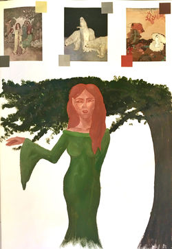 Dulac Inspired Painting- Sketchbook Page 13