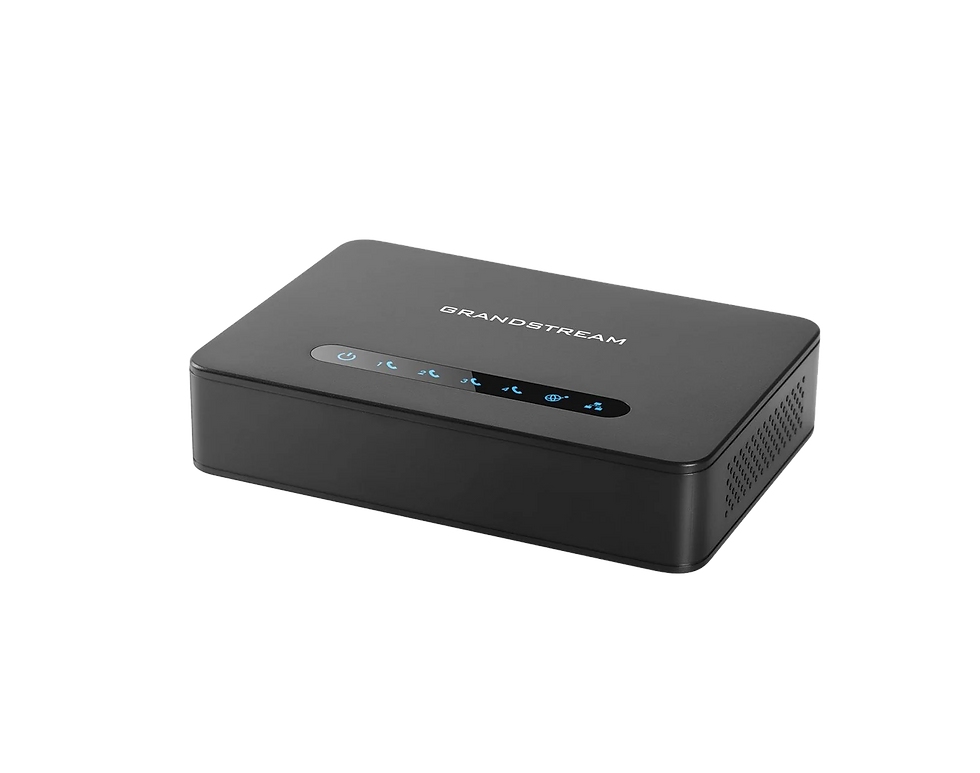 Grandstream HT814 4-Port Analog Telephone Adapter angled view