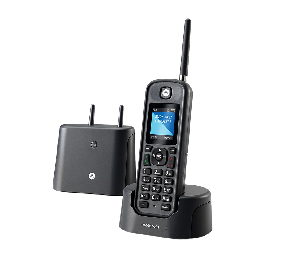 Motorola O211 DECT 6.0 long range cordless phone with charging base