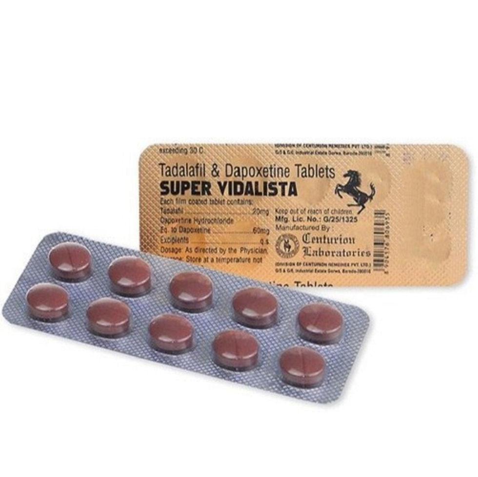 Μικρογραφία: super vidalista - 10 δισκία ταδαλαφίλης και δαποξετίνης