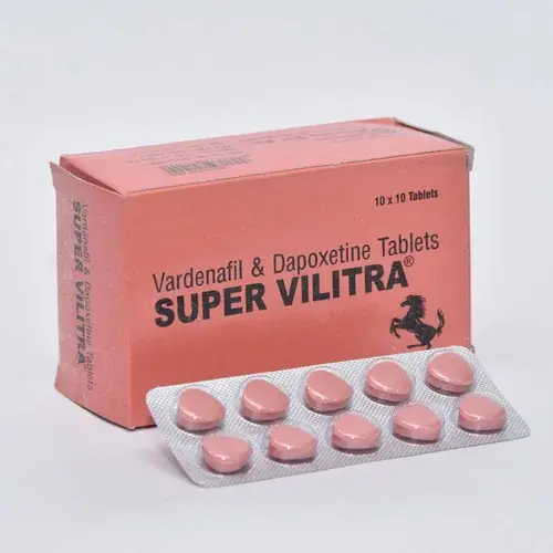 Super Vilitra 80mg 10 δισκία βαρδεναφίλης και δαποξετίνης σε καρτέλα