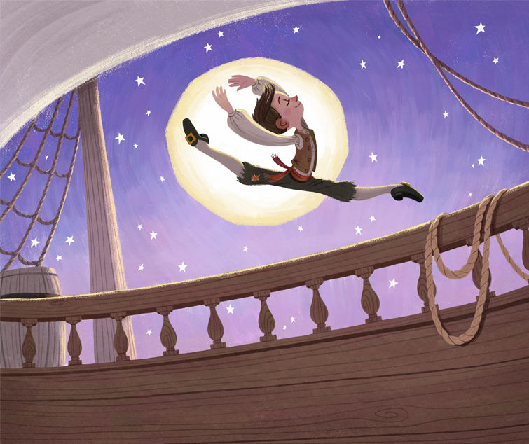 Thumbnail: Moonlight Pirate Dance Print