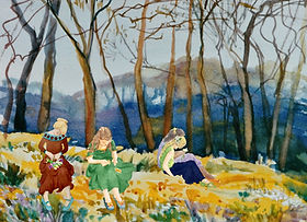 girls on daffodil hill.jpg