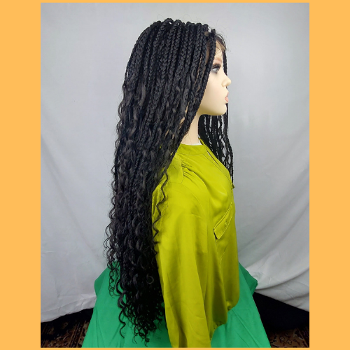 Thumbnail: Long Goddess Braided Lace Wig with Front Baby Hair