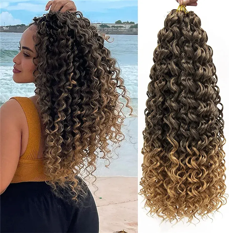 Thumbnail: Deep Water Wave Weaving Crochet Hair