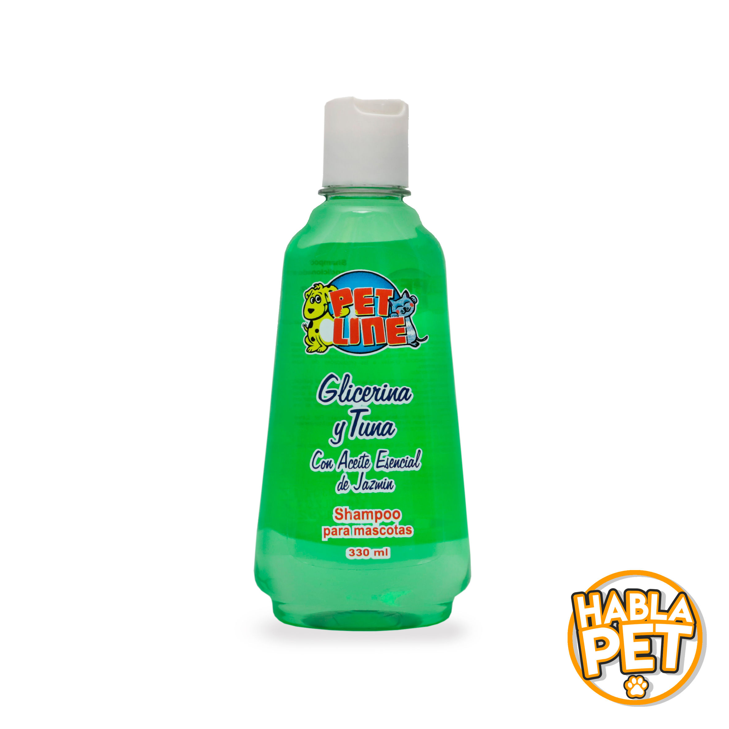 PetLine Shampoo - Glicerina y tuna con aceite esencial de jazmín