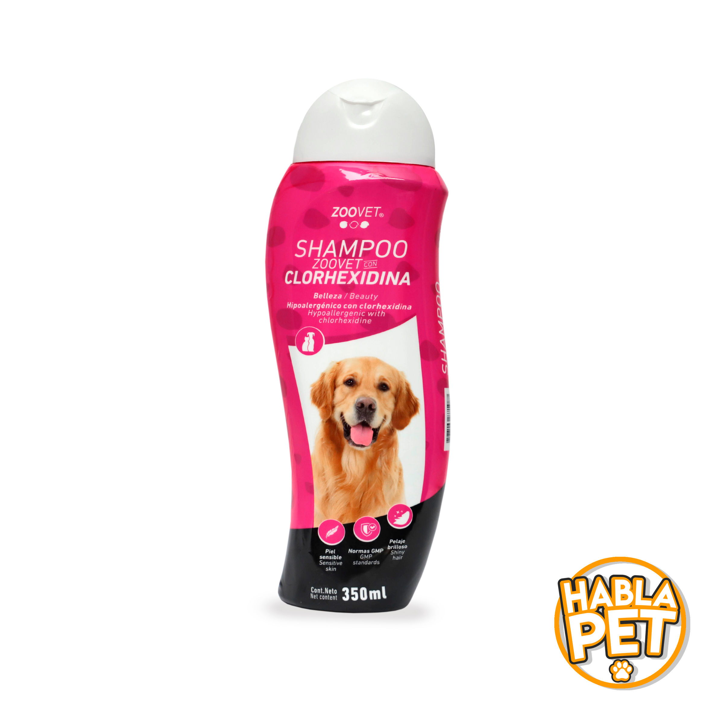 Shampoo Zoovet de 350 ml.