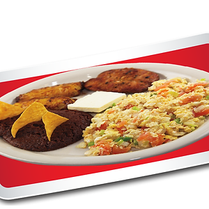 6.Frijoles Volteados c/ Huevos Picados