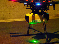 小豆島海岸にてUAVグリーンレーザ計測を行いました。