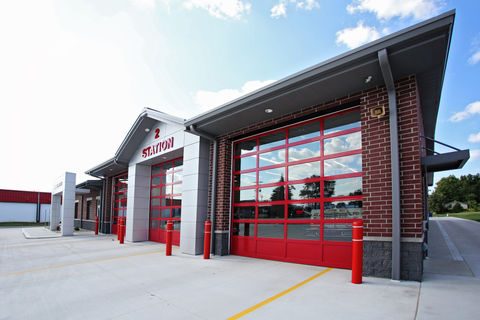 Outdoor exterior of American Township Fire Station located in Lima, OH