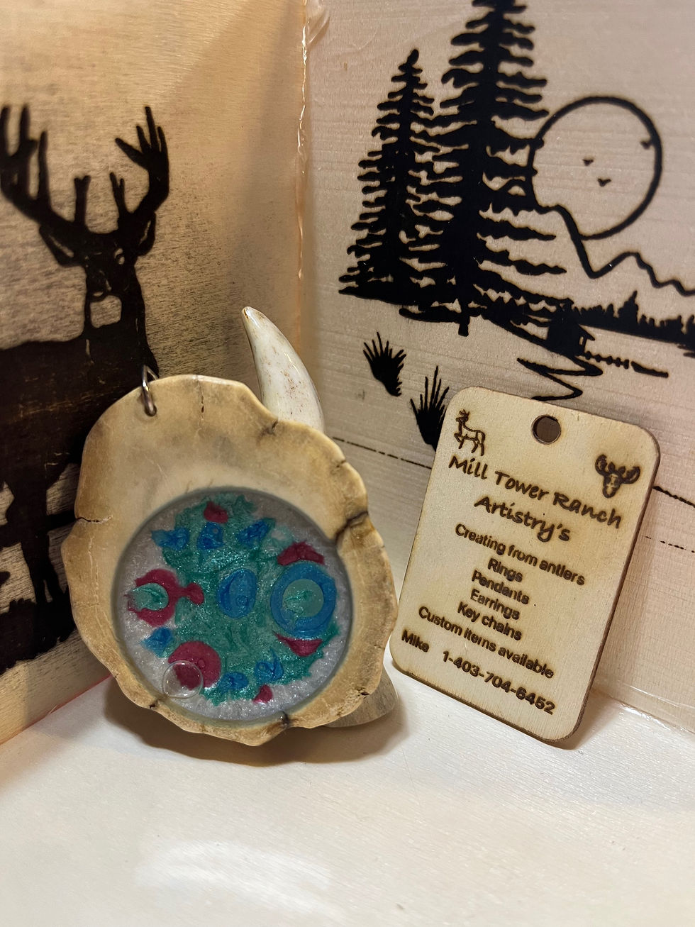 Moose core pendant