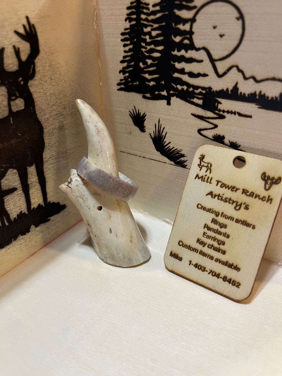 Plain deer ring