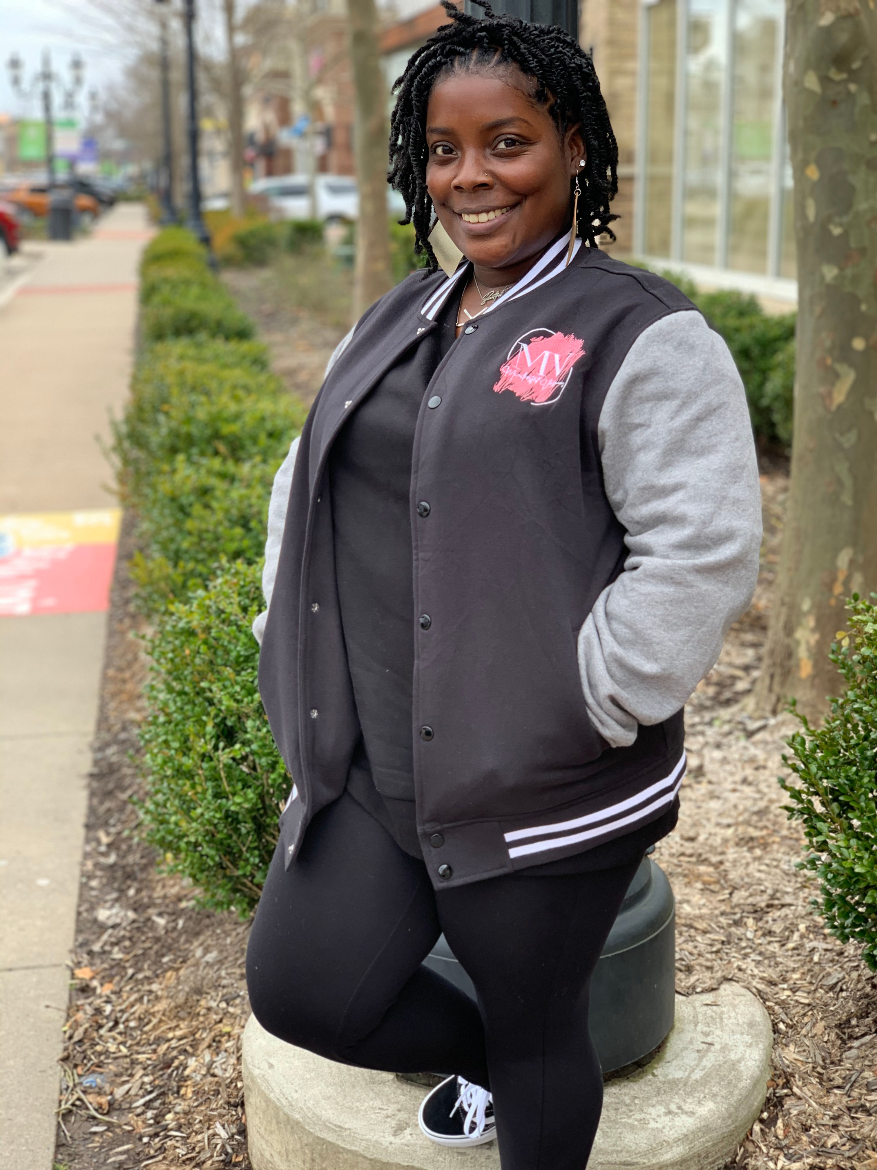 Fleece Letterman Jacket
