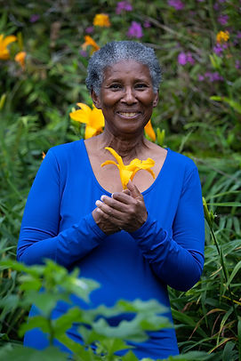 small blue dress, yellow flower - AR 75.jpg
