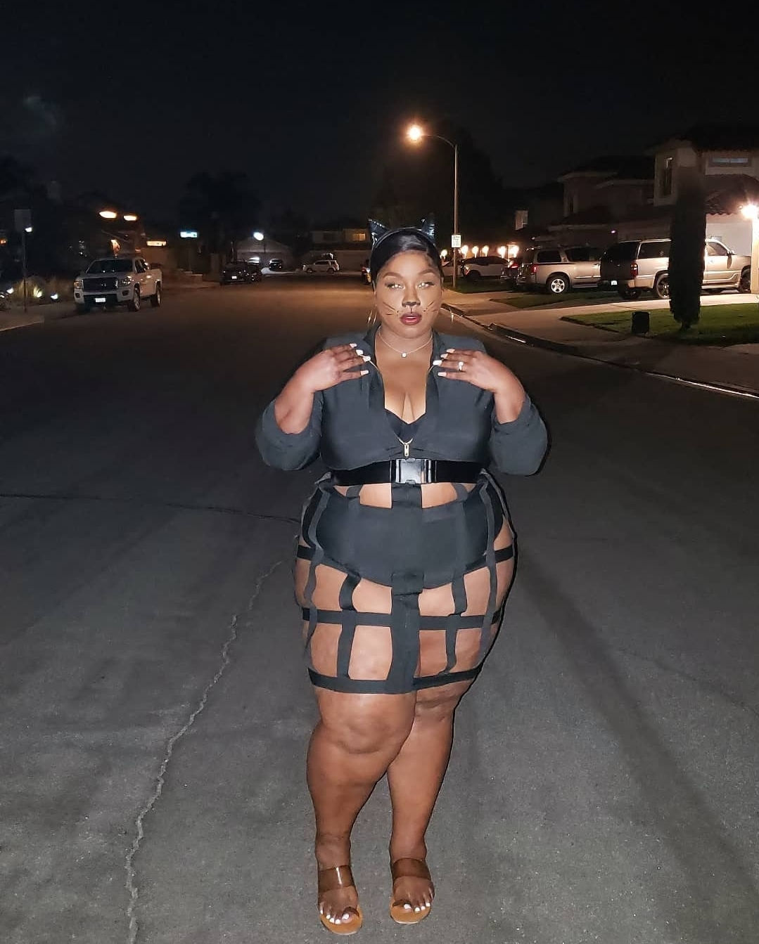 Cage Bodycon Dress 3X