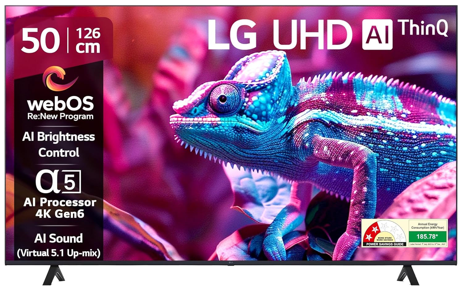 LG 126 cm (50 inches) UR75 Series 4K Ultra HD Smart LED TV