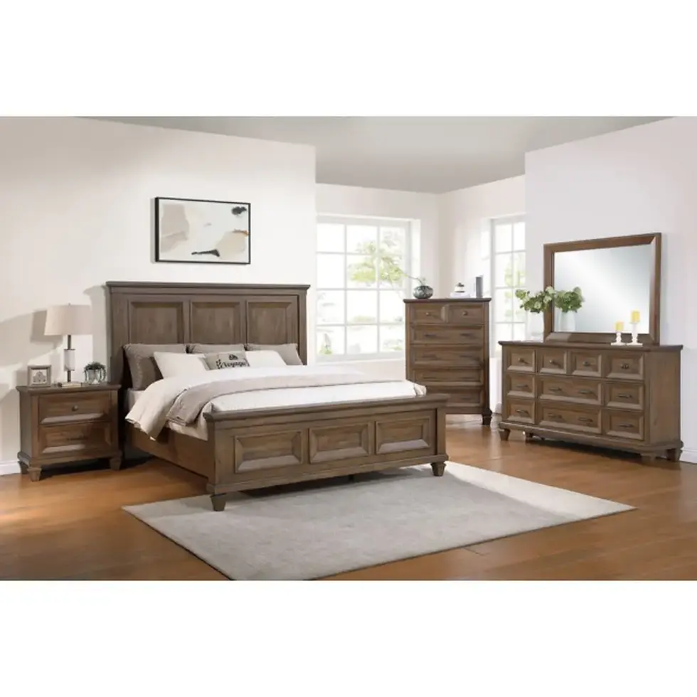 Thumbnail: Mariana Queen Bed Frame B2114B-310-320-330 - Mocha