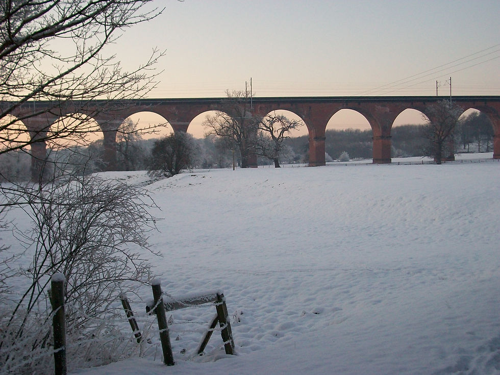 The viaduct, seen from the west side on 7 January 2010