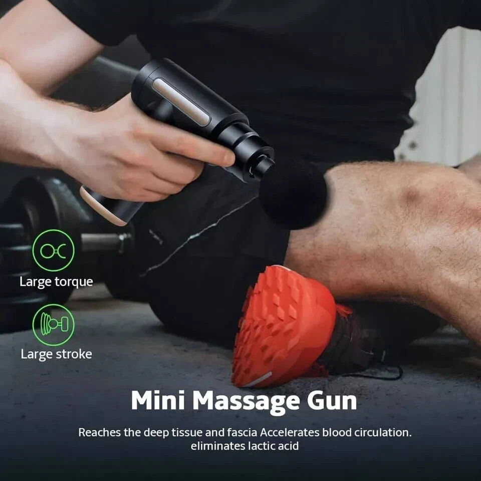 Thumbnail: Mini Massage Gun Deep Muscle Percussion Massager Vibration For Back Body Therapy