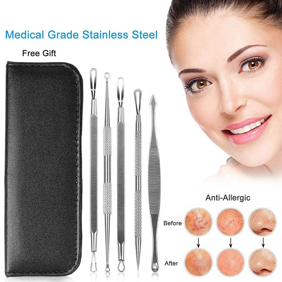 Thumbnail: 25x 5Pcs Blackhead Pimple Acne Extractor Remover Kit Popper Tools UK Bulk Buyer