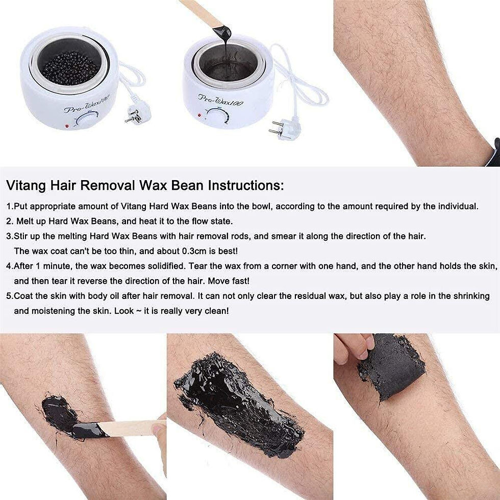 Thumbnail: 1KG Hard Wax Beans Hair Removal Beads Hot Film Depilatory Brazilian Waxing UK