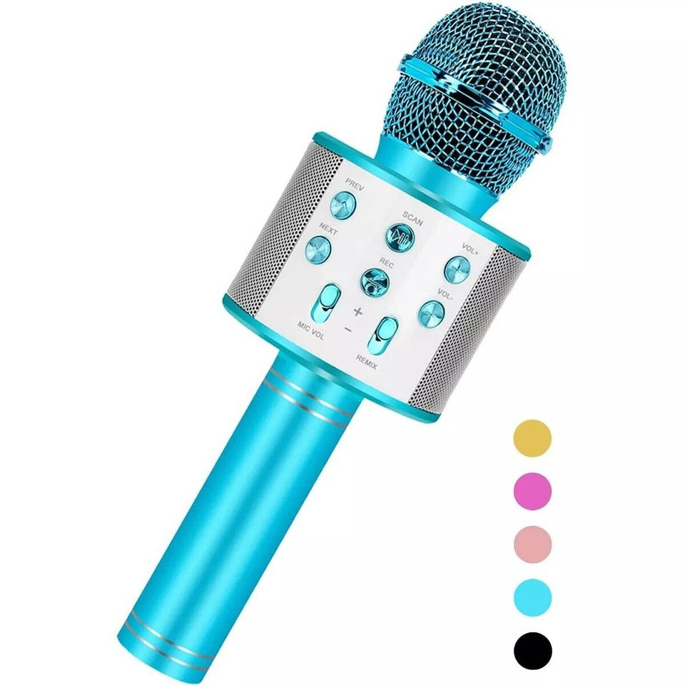 Thumbnail: Wireless Bluetooth Karaoke Microphone Speaker Handheld KTV Player Singing Mic UK