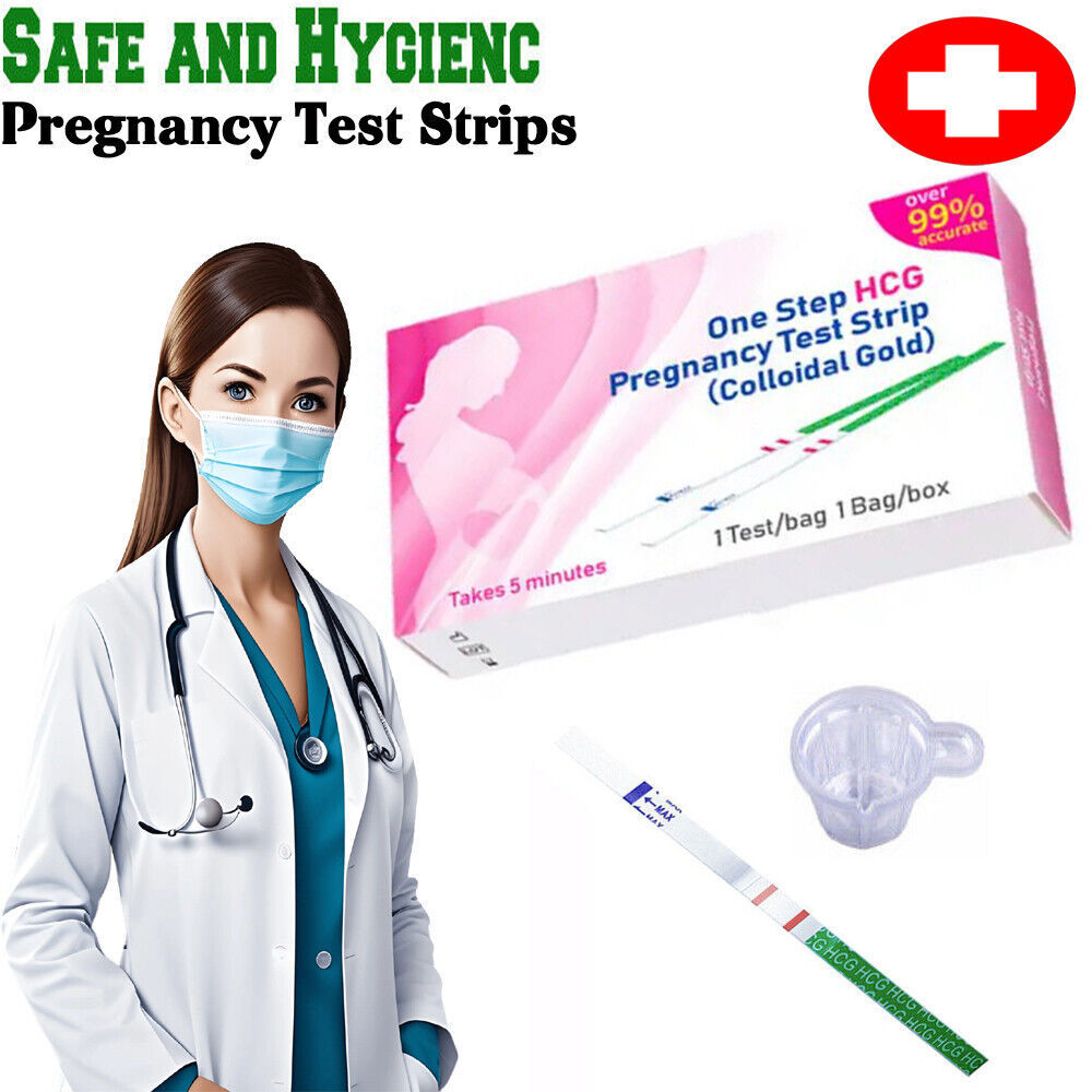 Pregnancy Test Strips High Sensitive (10mIU) Urine (Early Detection) Discreet