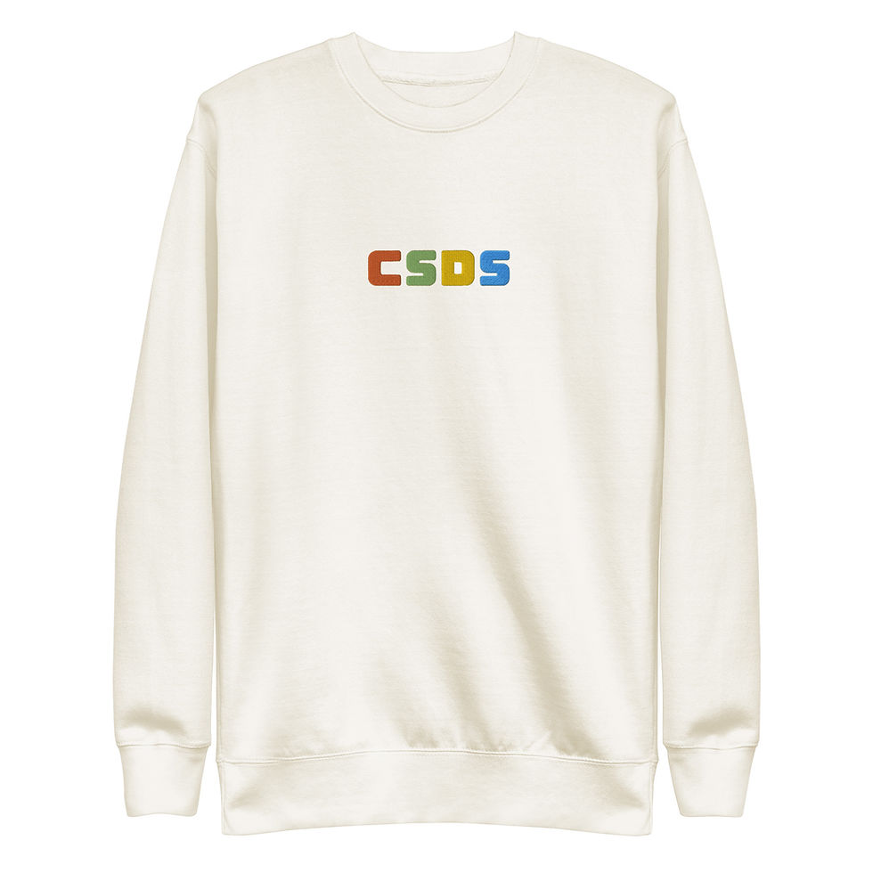 Thumbnail: Multicolored Embroidered Premium Adult Crew