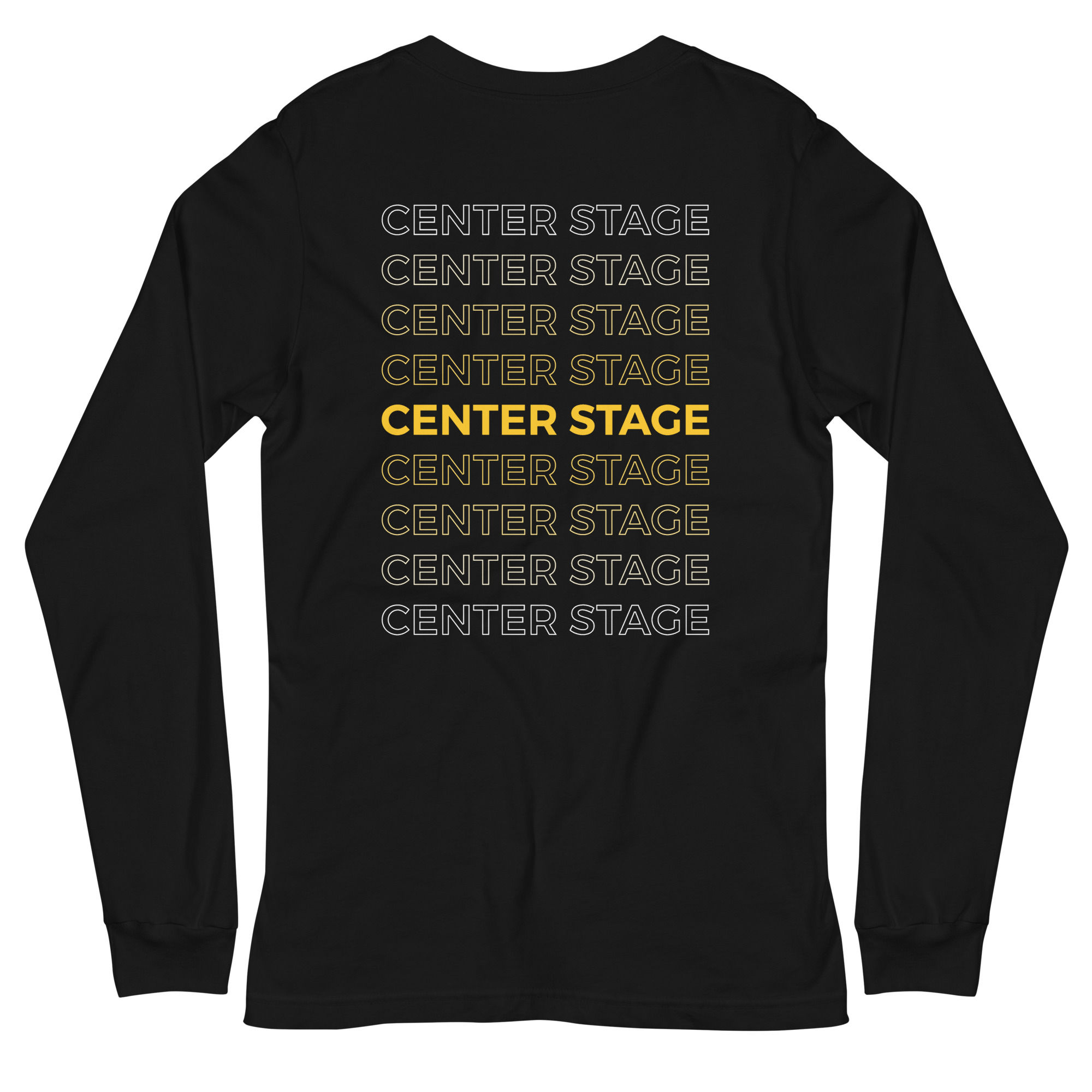 Gold Gradient Adult Long Sleeve Tee