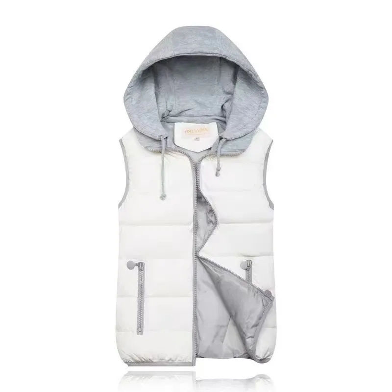 Thumbnail: 2026 Vest Puffer Jacket Women Winter Warm Waistcoats Ladies Stand Col