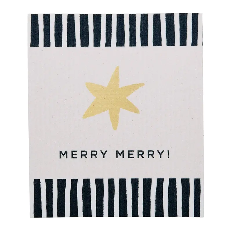 Holiday Dishcloth merry merry