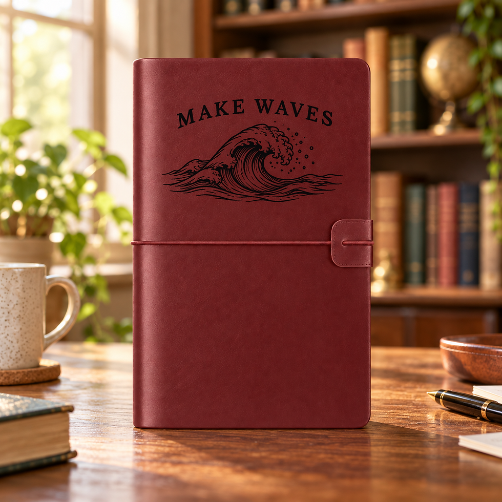 make waves ocean faux leather journal 02 lifestyle burgundy